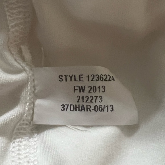 Under Armour White Short Sleeve Athletic Tee - Picture 6 of 7